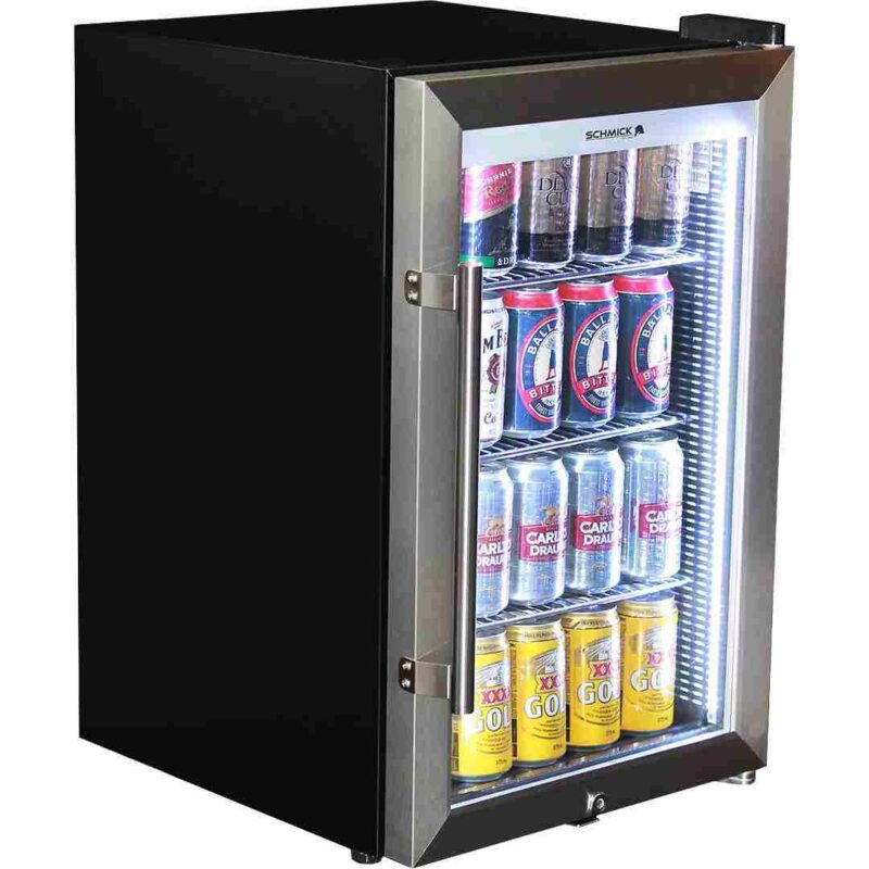 Schmick Tropical Triple Glazed Outdoor Glass Door Bar Fridge – 70L – 700mmH – Right Hinged