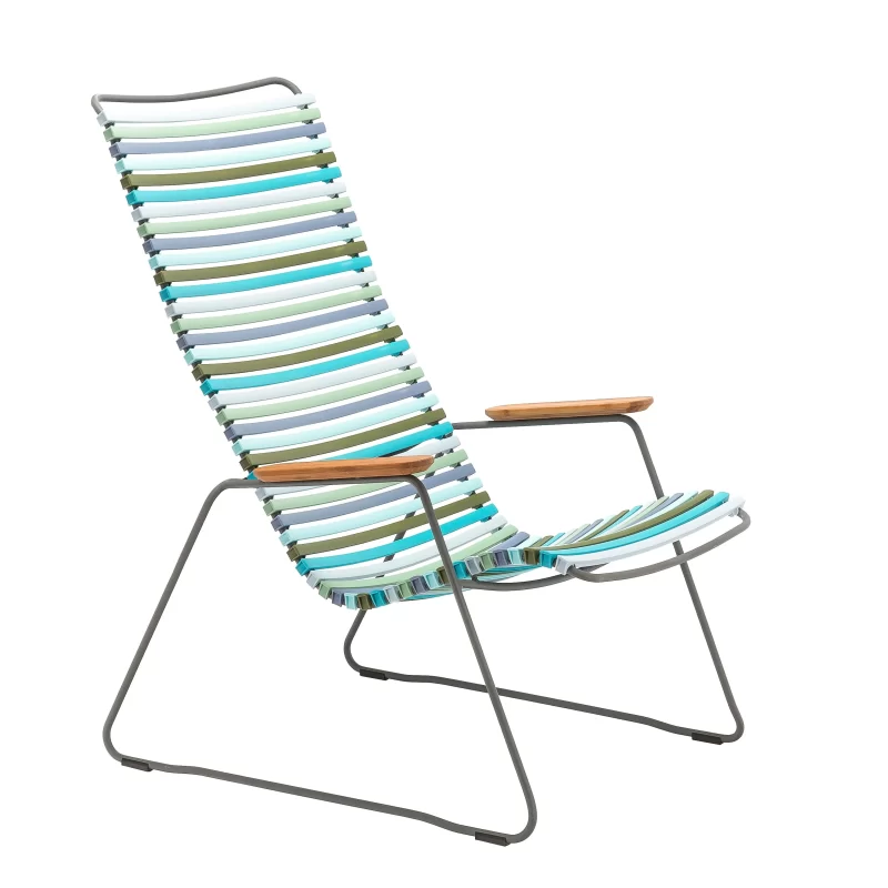 Houe - Click Outdoor Lounge Chair with Armrests
