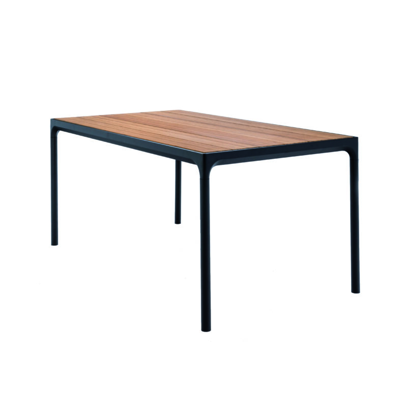 12402-0324_HOUE FOUR Dining table 160x90_Black_bamboo