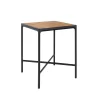 Houe - Four Square Outdoor Bar Table - Black/Bamboo