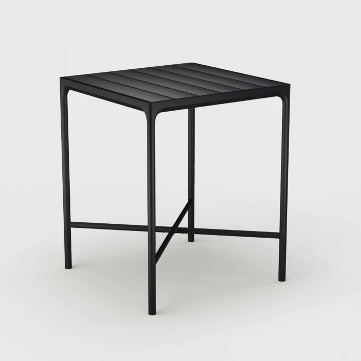 Houe - Four Square Outdoor Bar Table - Black