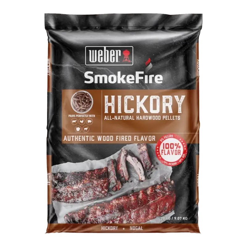 Weber - All-Natural Hardwood Pellets - Hickory