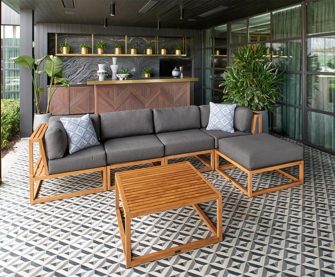 Parker Boyd Byron Deep Seat 6 Piece Modular Lounge Featuring Parker Boyd Byron Deep Seat Modular Lounge
