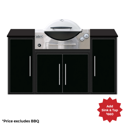 fresco frames weber q courtyard kitchen package