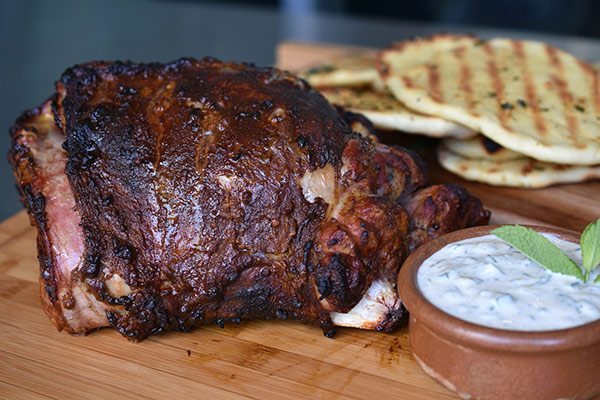 Smoked Indian Spiced Leg of Lamb