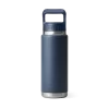Yeti Rambler 26 oz Bottle with Straw Cap Navy