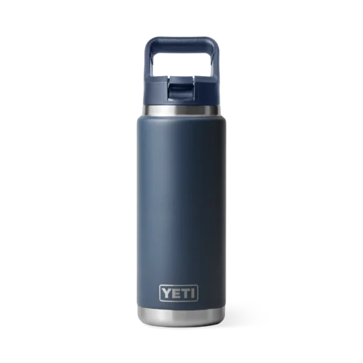 Yeti Rambler 26 oz Bottle with Straw Cap Navy