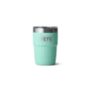 Yeti Rambler 8 oz stackable cup with durasip ceramic lining seafoam