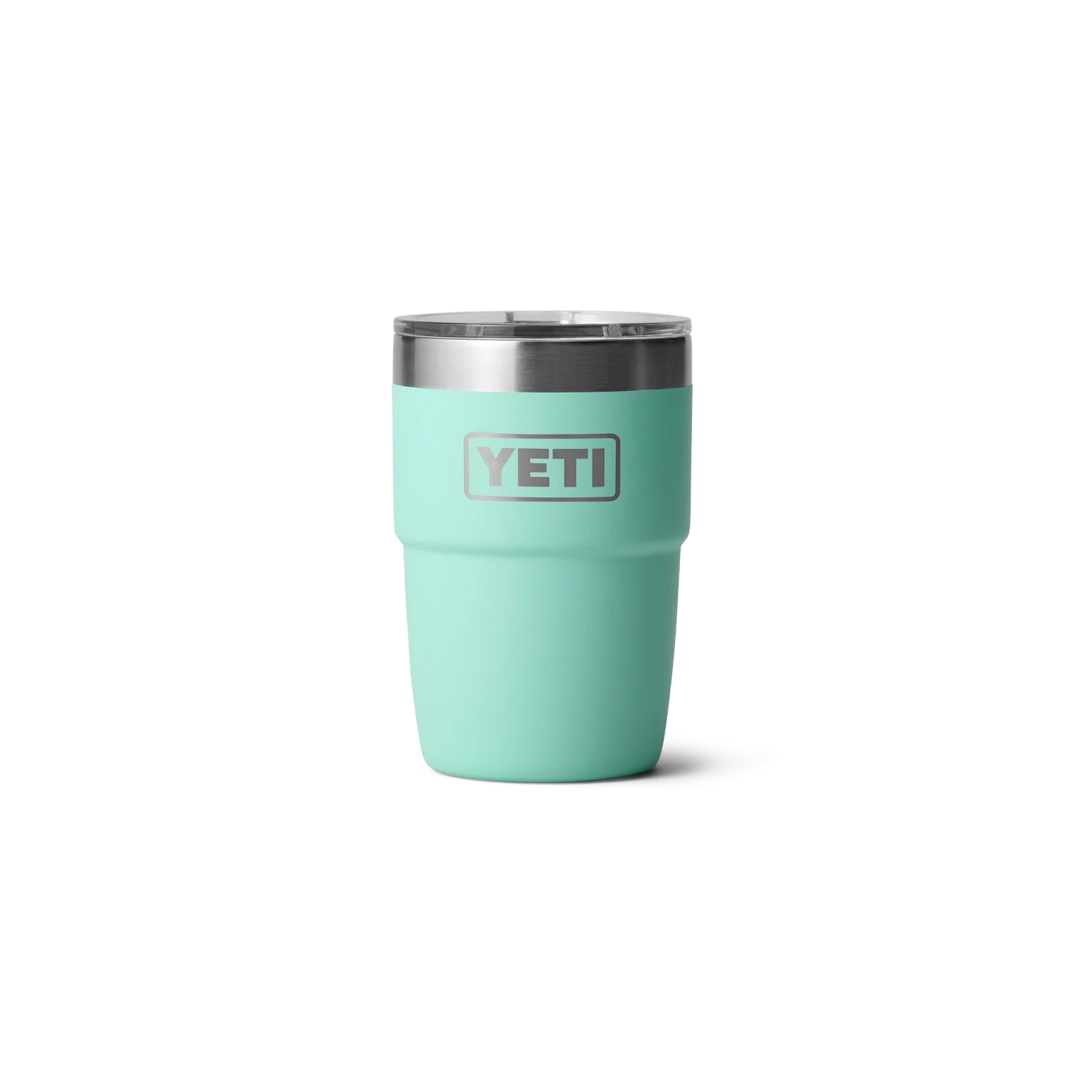 Yeti Rambler 8 oz stackable cup with durasip ceramic lining seafoam