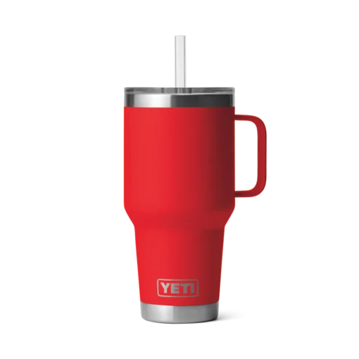 Yeti Rambler 35 oz Straw Mug Rescue Red