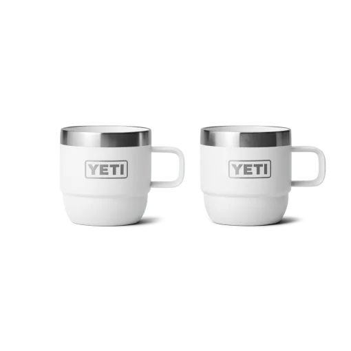 Yeti Rambler 6 oz stackable mugs 2 pack White