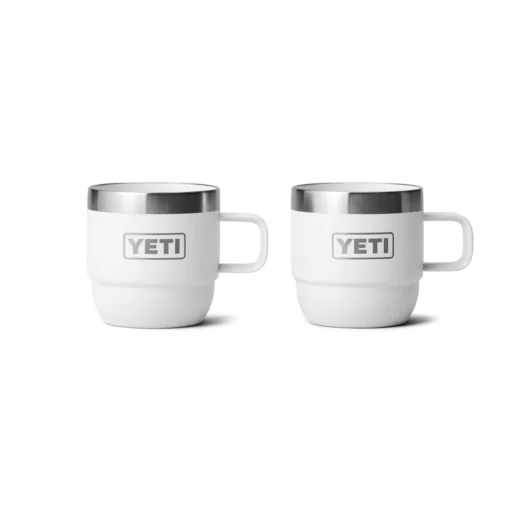 Yeti Rambler 6 oz stackable mugs 2 pack White