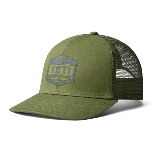 Yeti Trucker Hat Dark Moss