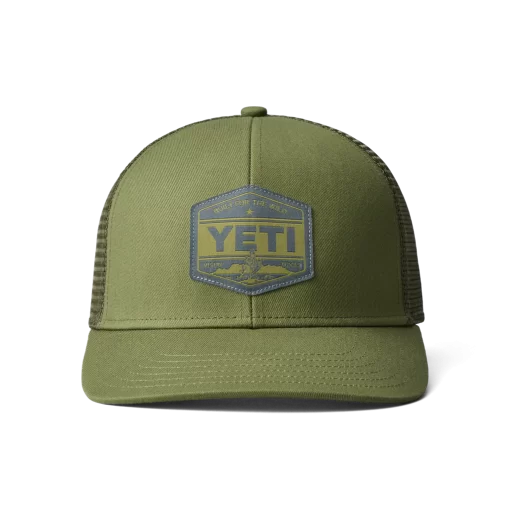 Yeti Trucker Hat Dark Moss