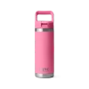 Yeti Rambler 18 oz Straw Bottle Harbor Pink
