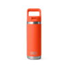 Yeti Rambler 18 oz Straw Bottle Papaya