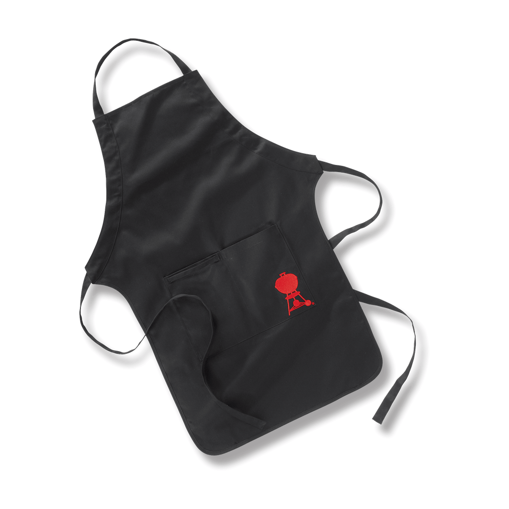 Weber - Black Apron with Red Kettle motif