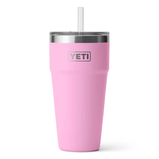 Yeti - Rambler - 26 OZ Stackable Straw Cup - 769ml - Power Pink
