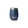 Yeti Rambler 10 oz wine tumbler with durasip ceramic lining Navy