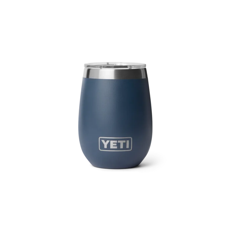 Yeti Rambler 10 oz wine tumbler with durasip ceramic lining Navy