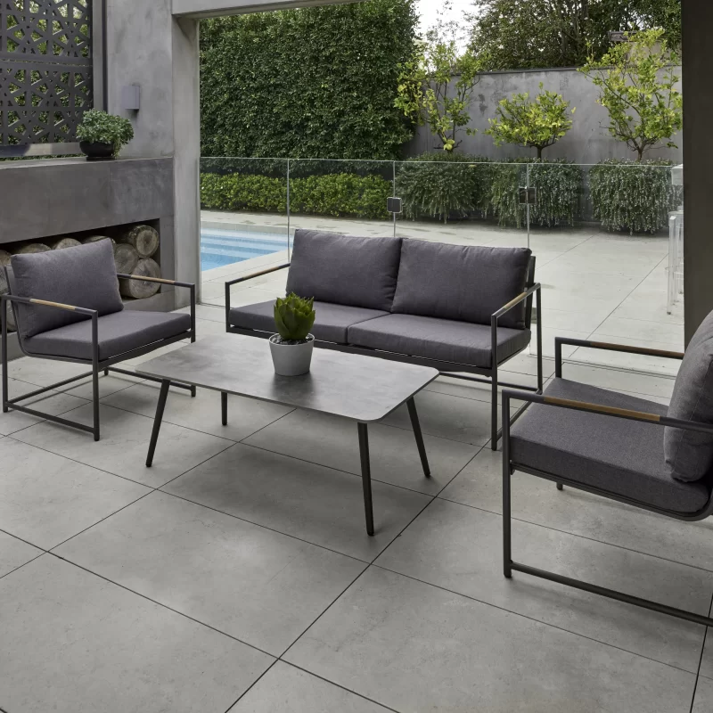 Melton Craft Bondi 4 Piece Lounge - Charcoal