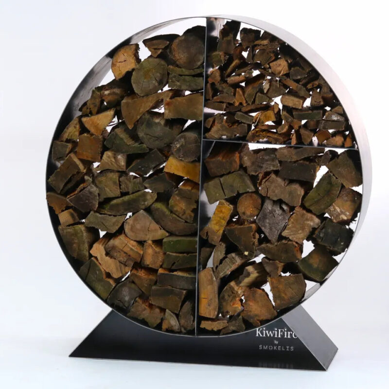 Smokelis - KiwiFire - Corten Decorative Wood Storage