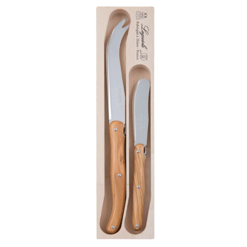 Andre Verdier - Cheese Set 2 Piece - Olive Wood
