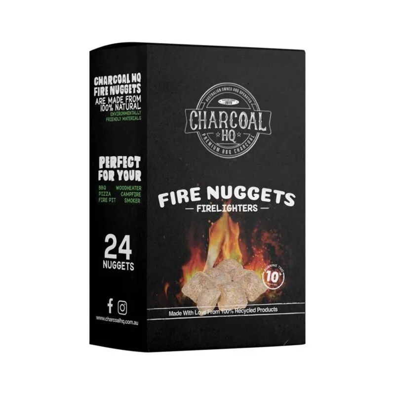 Charcoal HQ - Fire Nuggets - Natural Firelighters 24 pack