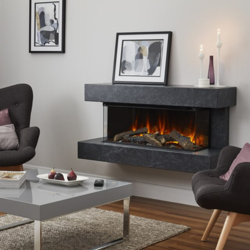 British Fires Winchester Electric 1200 Suite - Grey