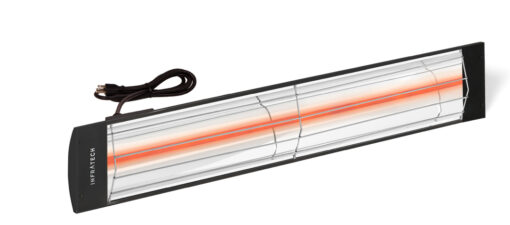 Infratech - C Series - Plug In - 2000w Comfort Radiant Heater - Black with Contemporary Facia - Image 2