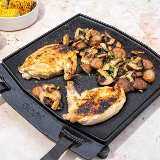 Ooni Cast Iron Dual Sided Grizzler Pan