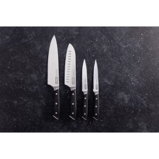Weber - Everyday Knife Set - 4pce Chef, Santoku, Utility, Serrated Utility