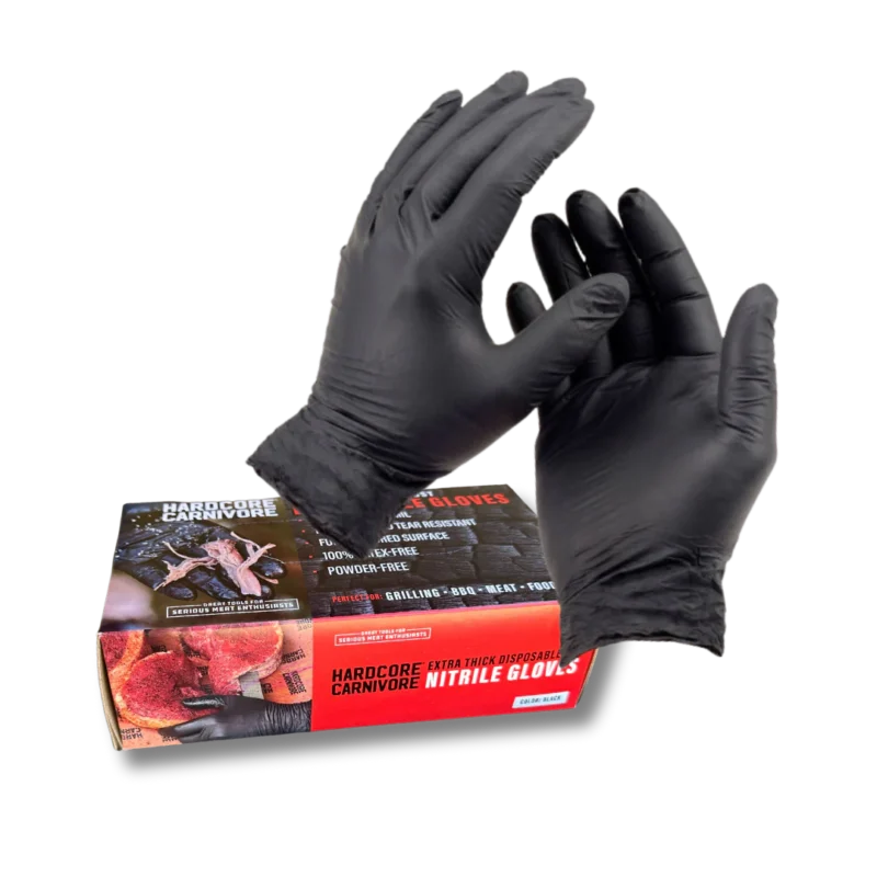 Hardcore Carnivore Extra Thick Nitrile Gloves 50 Pack
