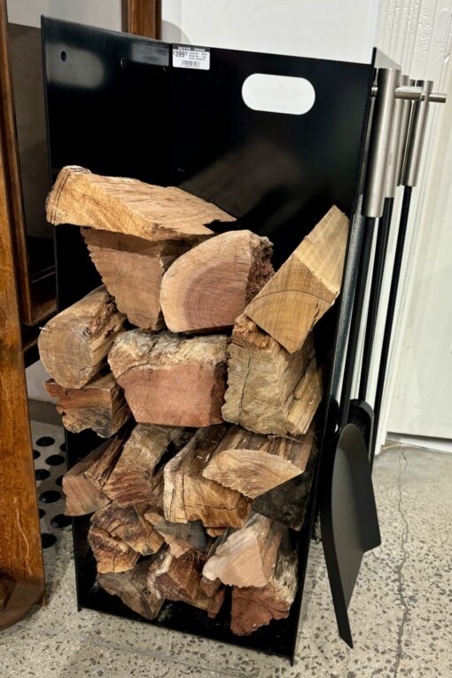 Castworks - Wood Heater Acc - Log Holder Upright with 4 Piece Fire Tool Set - Image 2