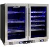 Schmick Under Bench Dual Zone Beer And Wine Bar Fridge - Model JC95B-Combo