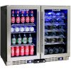 Schmick Under Bench Dual Zone Beer And Wine Bar Fridge - Model JC95B-Combo