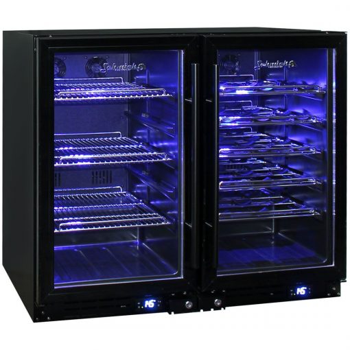 Schmick Under Bench Dual Zone Beer And Wine Bar Fridge - Model JC95B-Combo