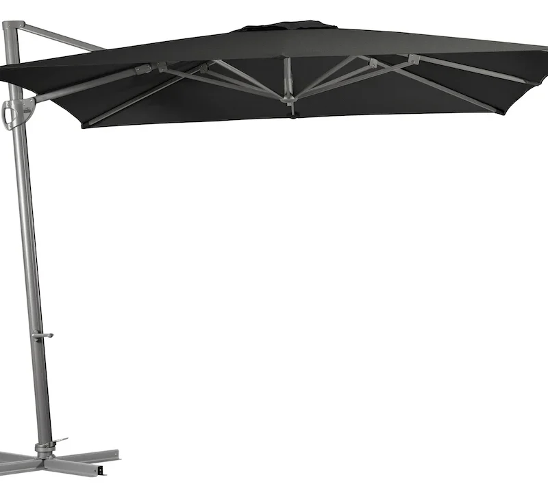 Shelta Lynden 280cm Square Cantilever Umbrella Charcoal