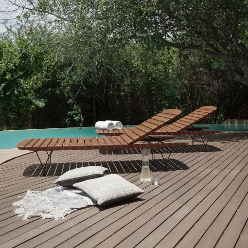 Houe Molo Outdoor Sunlounger Bamboo