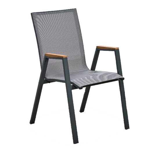 Melton Craft – Austin Sling Chair with Teak Arms
