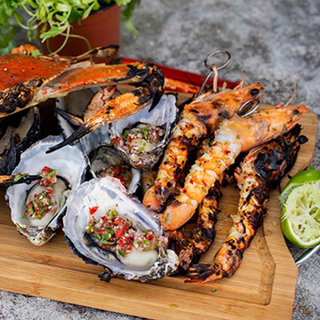 Mixed-seafood-grill-with-thai-chilli-dressing