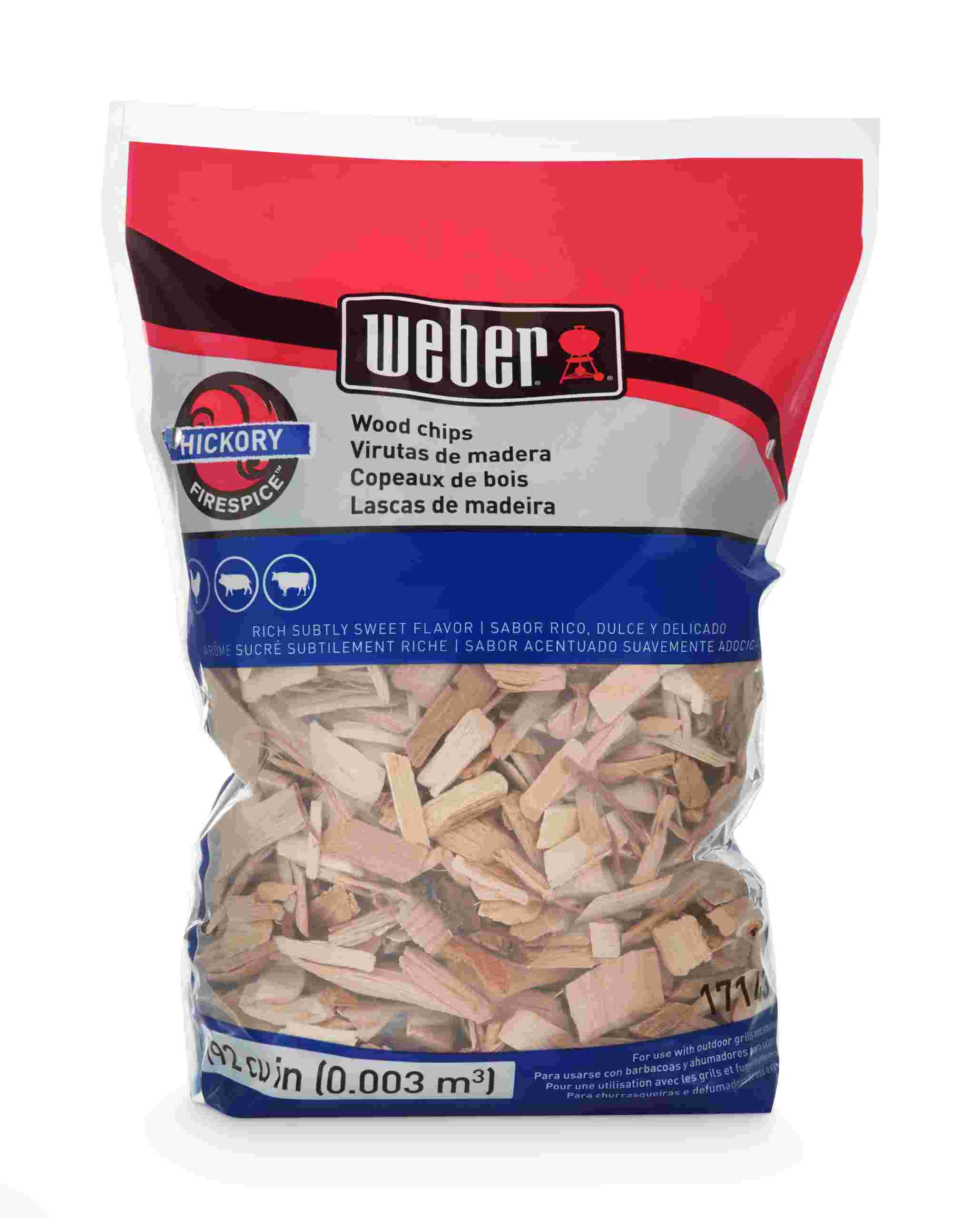 Weber Hickory Wood Chips 900G Heat Grill