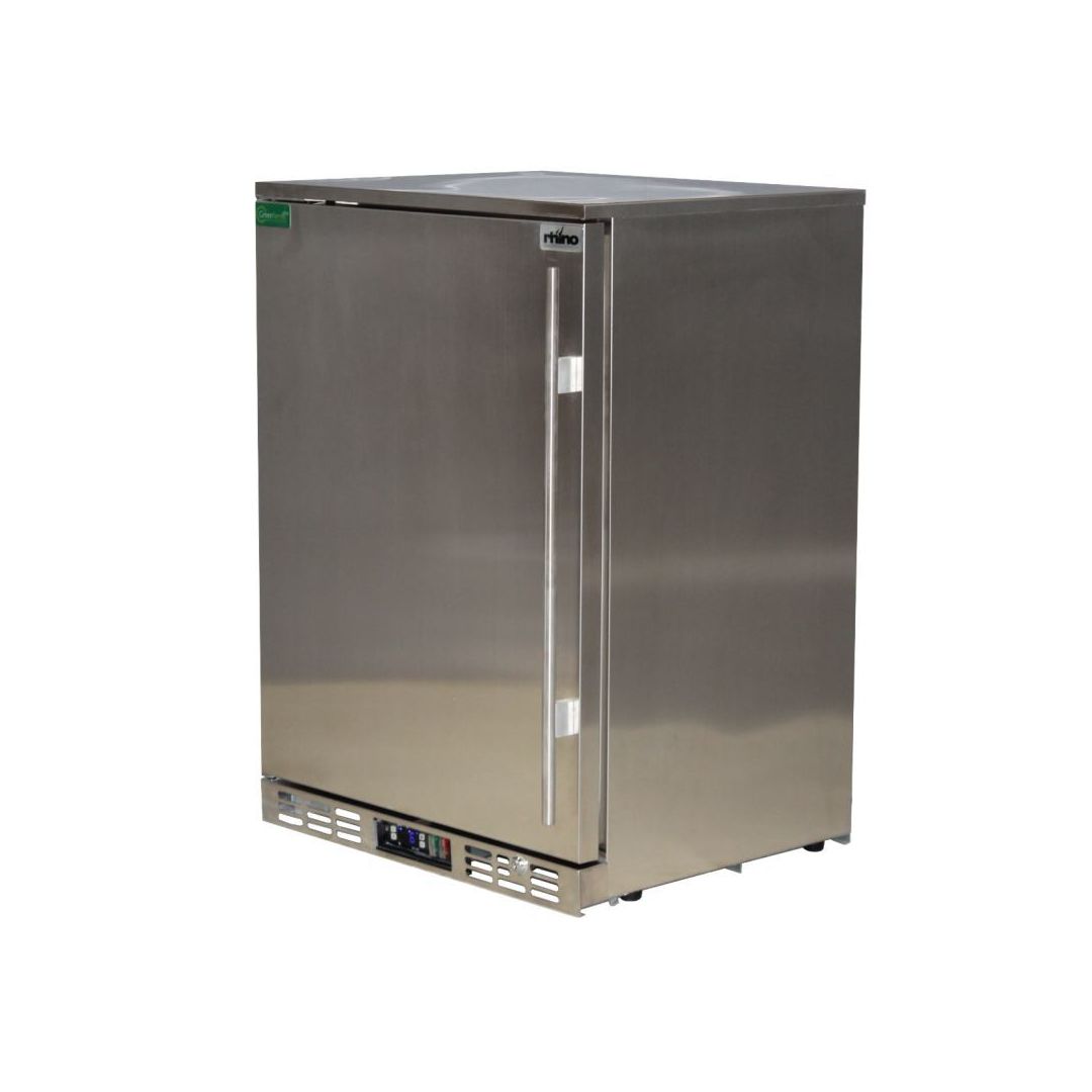 Rhino Stainless Steel 1 Door Solid Stainless Bar Fridge Left Hinged