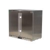 Rhino Stainless Steel 2 Door All Stainless Steel Bar Fridge