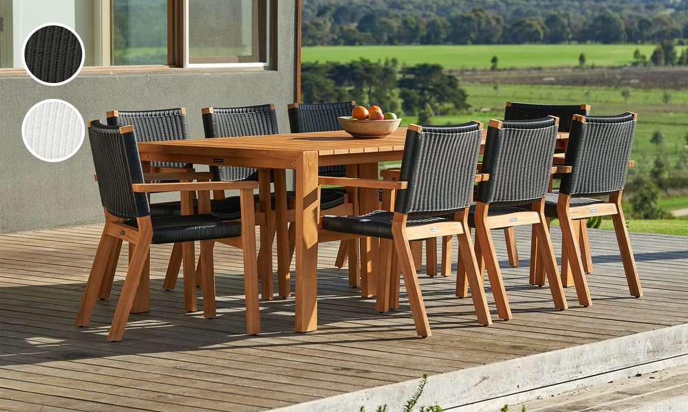 Parker Boyd Bairo Corfu Dining Setting Heat Grill