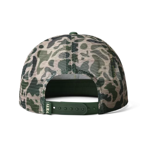 Yeti Mid Pro Flat Brim Mesh Hat Camo Green