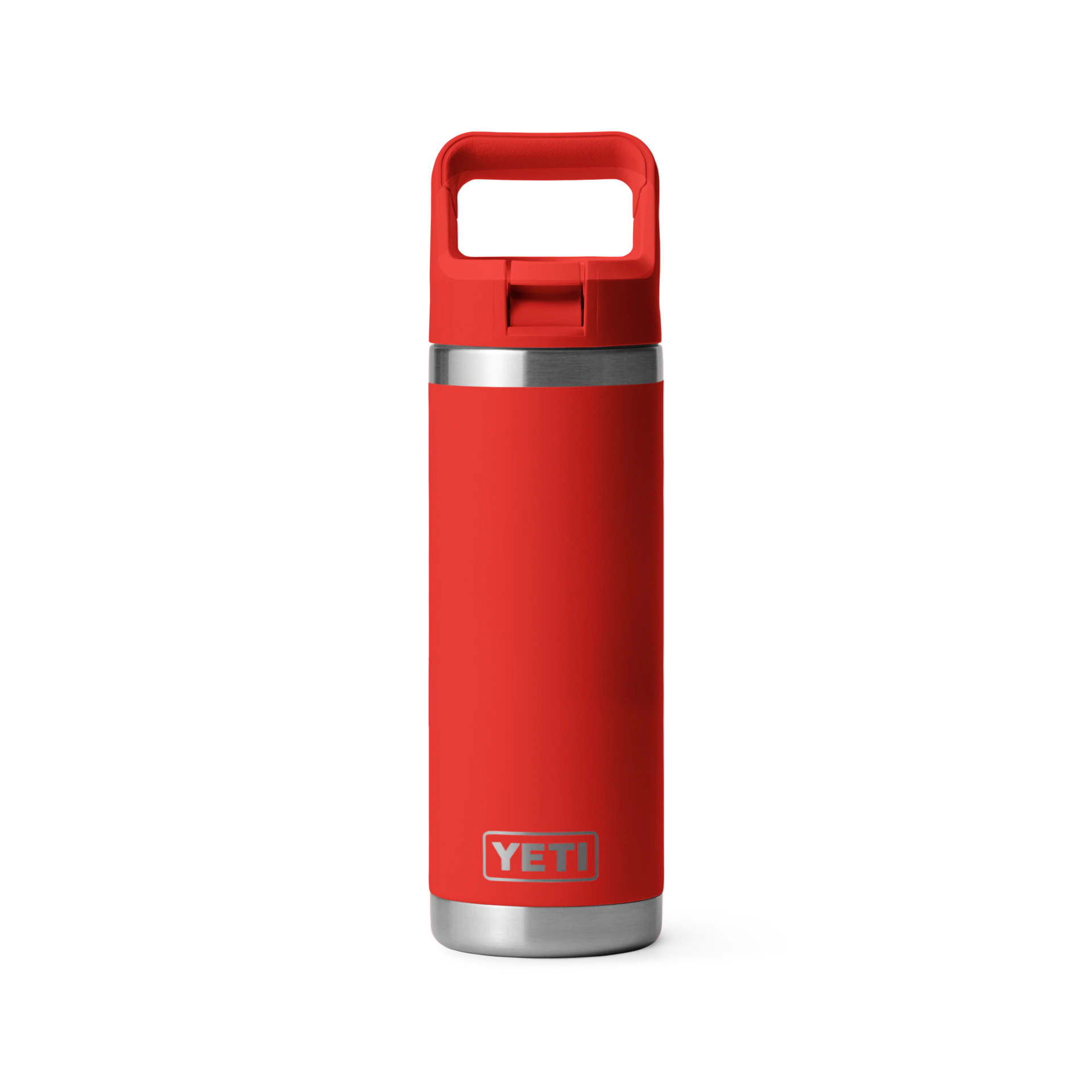 Yeti 18 oz Bottle with Colour Matched Straw Cap Canyon Red