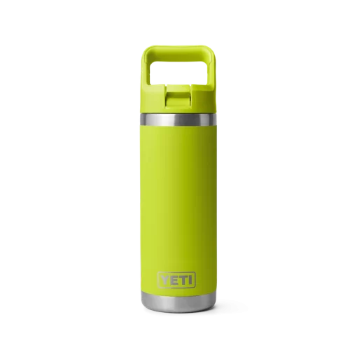 Yeti 18 oz Bottle with Colour Matched Straw Cap Chartreuse