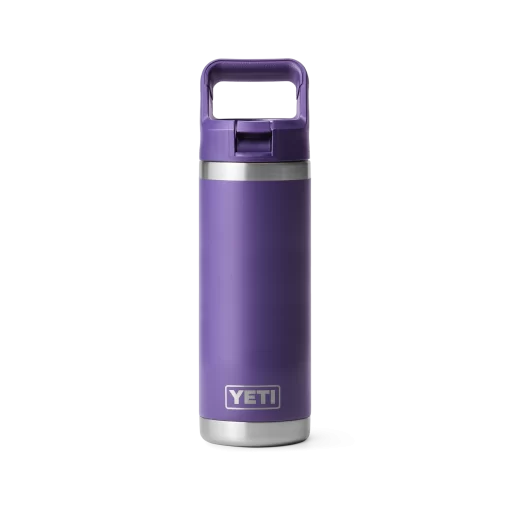Yeti 18 oz Bottle with Colour Matched Straw Cap Peak Purple