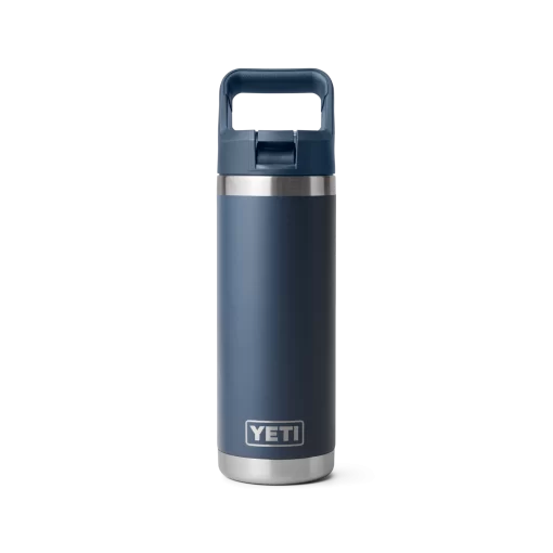 Yeti 18 oz Bottle with Colour Matched Straw Cap Navy